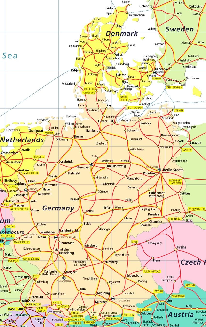 dinamarca atraccions turístiques mapa