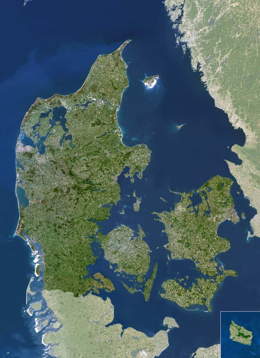Mapa de dinamarca satèl·lit 