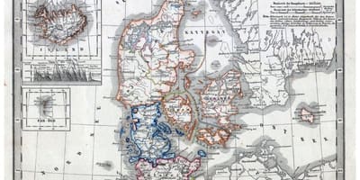 Antic mapa de dinamarca