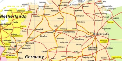 Dinamarca atraccions turístiques mapa