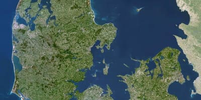 Mapa de dinamarca satèl·lit 