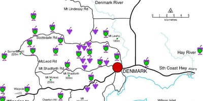 Mapa de dinamarca cellers 