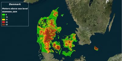 Mapa de dinamarca climàtic 
