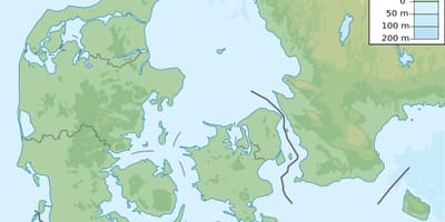 Mapa de dinamarca elevació