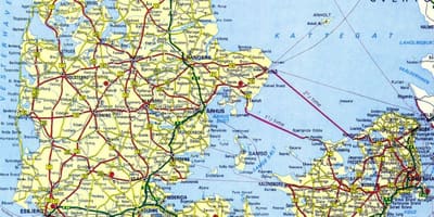 Copenhaguen, dinamarca mapa turístic