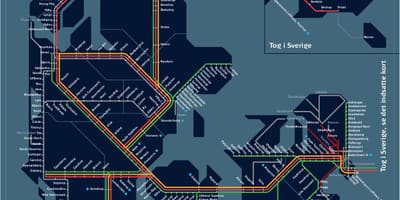 Mapa de tren de copenhaguen dinamarca
